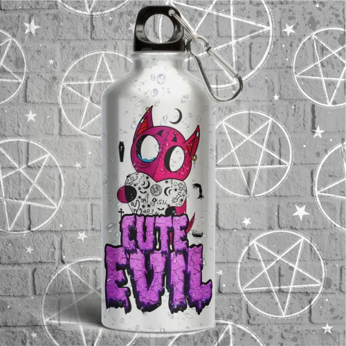 Метална бутилка за вода Cute Evil